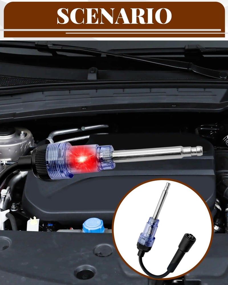 LTDCVTR Inline Spark Plug Tester, Plug-in Engine Ignition Tester Armature Diagnostic Tool, Small & Big Internal/External Engines Accessories for Automotive, Car, Lawn Mower, Motorcycle - Image 5